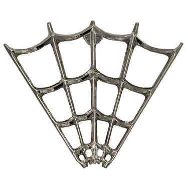 V Spider Web Tip Chrome Pin - Kreepsville